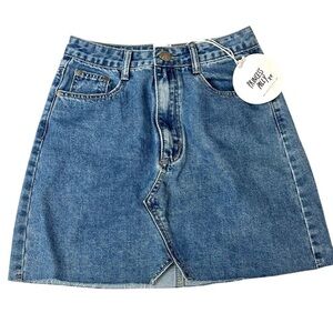 NWT Princess Polly Denim Mini Skirt